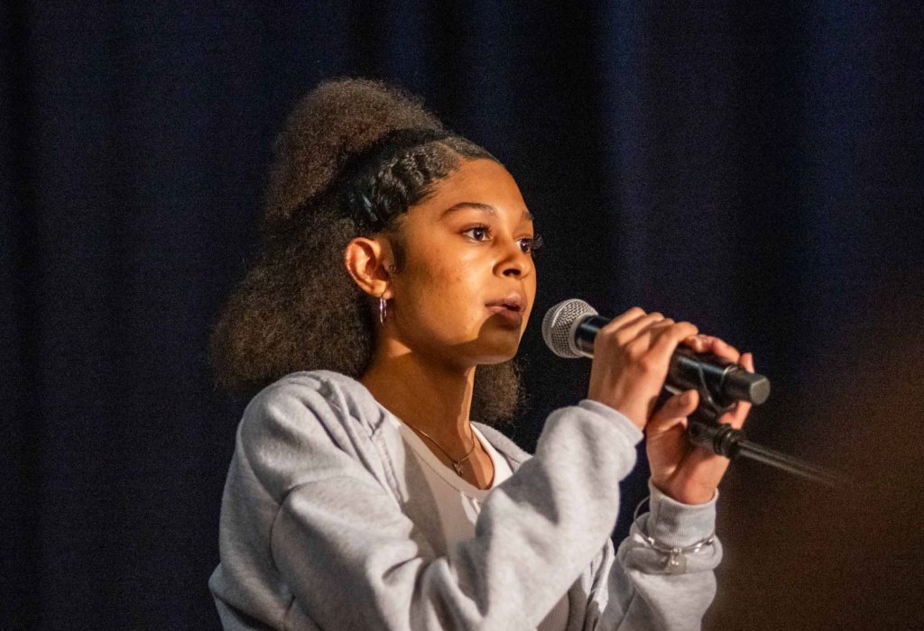 Doane Stuart student speaking