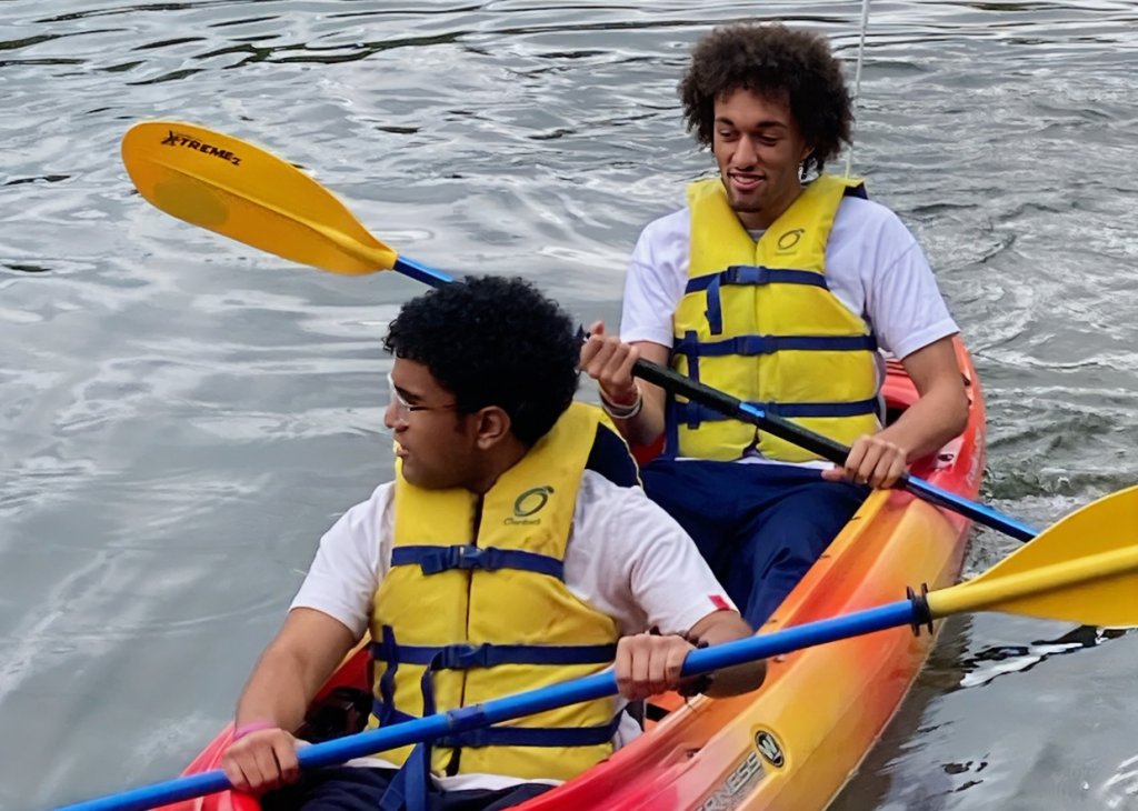 Doane Stuart students kayaking